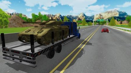 坦克运输车3D截图