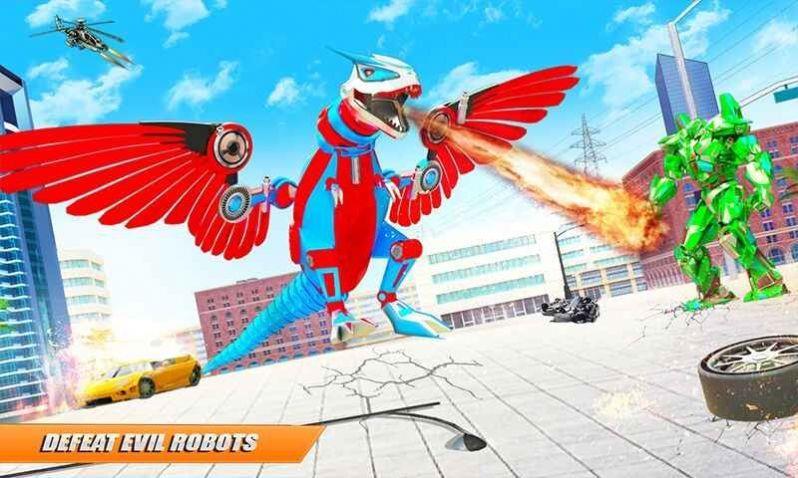 飞行恐龙机器人游戏下载截图