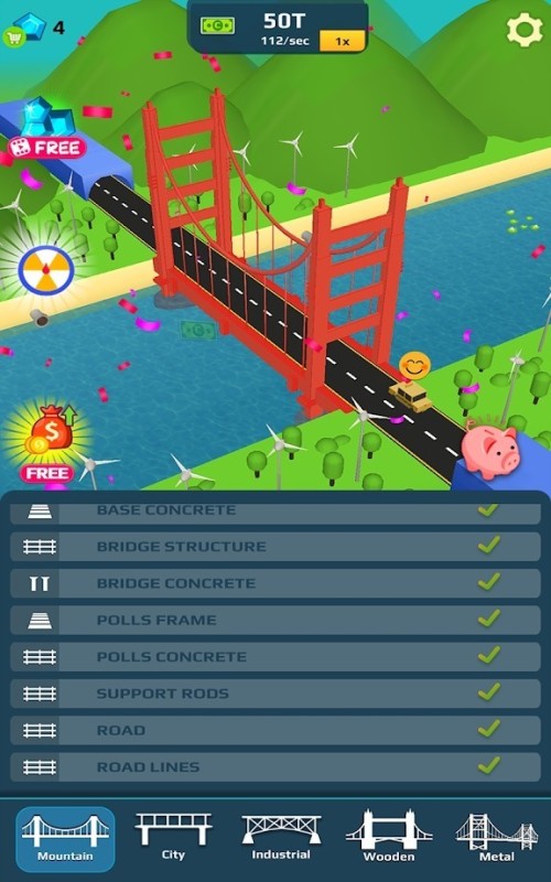 空闲桥梁设计截图