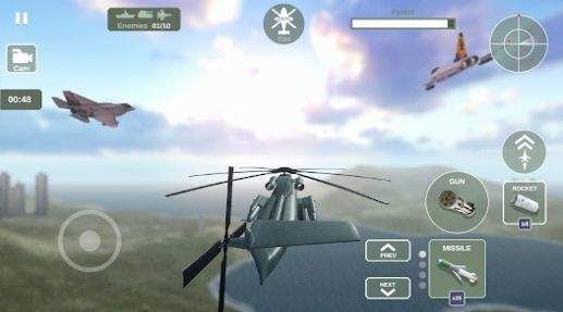 直升机模拟器天空战争截图