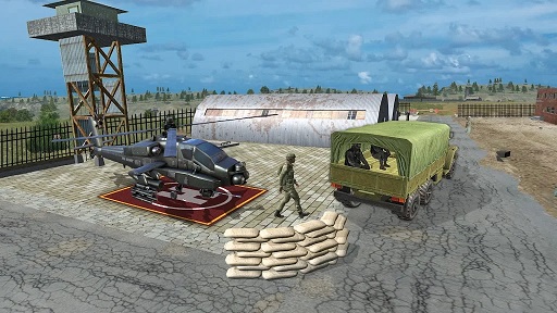 军用卡车驾驶吉普模拟截图