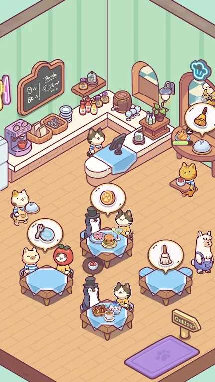 猫猫旅行餐厅截图