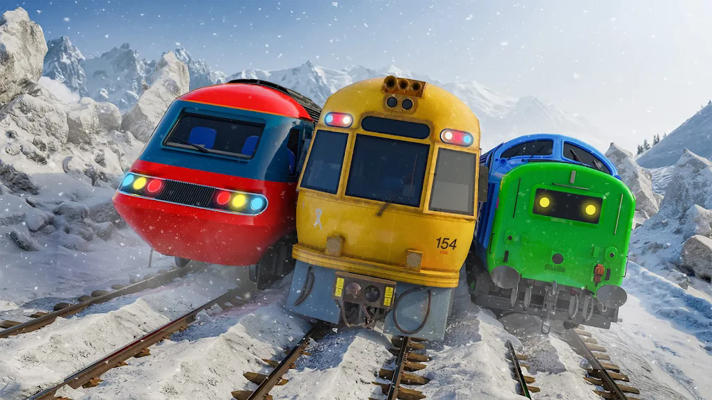 雪地上坡火车驾驶模拟截图